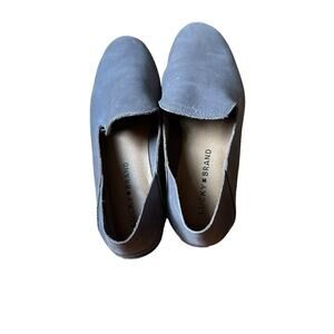 Size 6 Lucky Brand Gray Leather Loafers